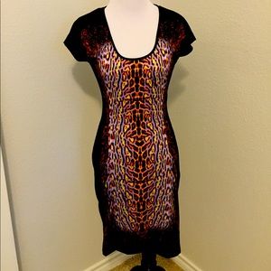 Just Cavalli Multi Animal Print on Black